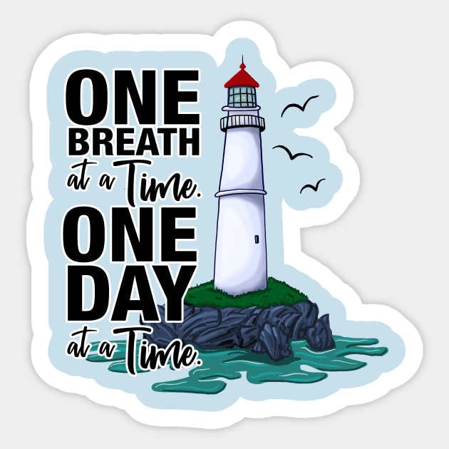 One Breath at a Time Sticker by JKP2 Art